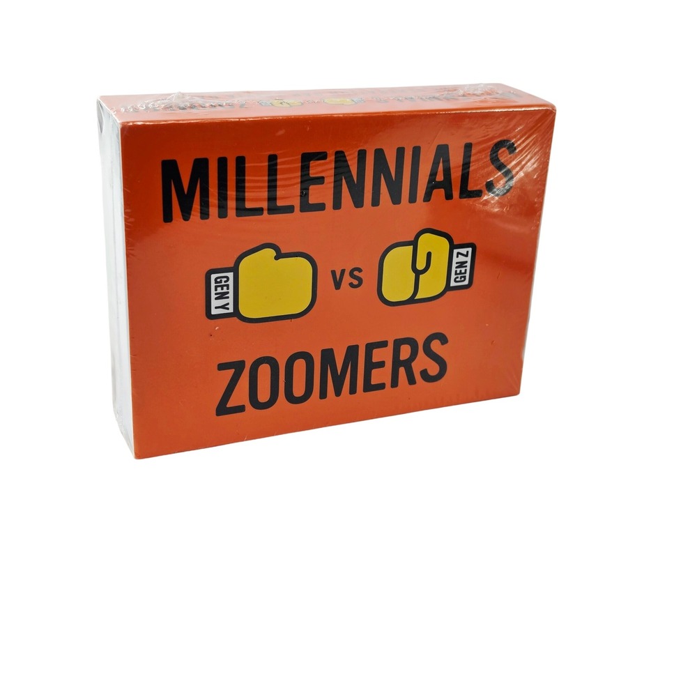 Millennials vs Zoomers Trivia Card Game Gen Y vs Gen Z Party Game New Sealed